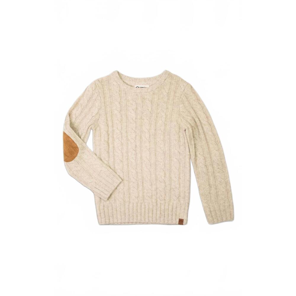 NEW APPAMAN boy's fisherman sweater in beige
